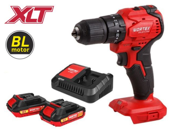 Аккум. ударная дрель-шуруповерт WORTEX BD 2030-1 DLi в чем. ALL1 XLT SET БЕСЩЕТ., 18 В, 55 Н*м 