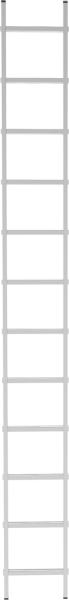 Лестница алюминиевая односекционная 12 ступеней NV 221 Новая высота 2210112
