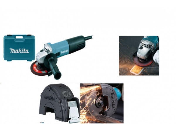 Одноручная углошлифмашина MAKITA 9558 HNRK в кейсе 