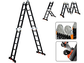 Лестница-трансформер 4х5 ступеней BLACK LINE STARTUL ST9930-05