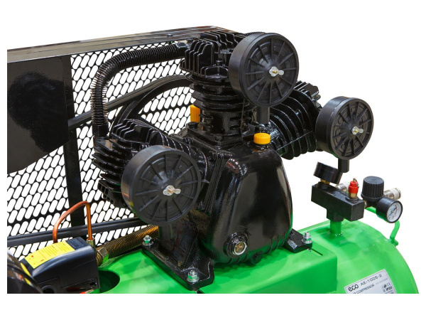 Компрессор ECO AE-1005-2 (580 л/мин, 8 атм, ременной, масляный, ресив. 100 л, 380 В, 3.00 кВт)