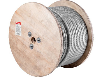 10(12) мм Трос стальной в ПВХ DIN 3055 (бухта 100 м)