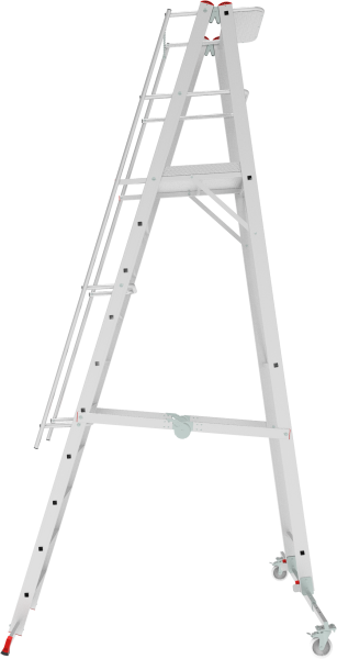 Индустриальная передвижная складная лестница-стремянка с платформой 10 ступеней NV5540 Новая высота 5540110