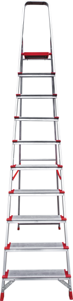 Стремянка профессиональная алюминиевая 10 ступеней 130 мм NV3117 Новая высота 3117110