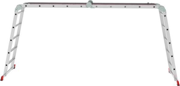 Лестница-трансформер профессиональная 4x5 ступеней 80 мм с помостом ширина 500 мм NV3334 Новая высота 3334405