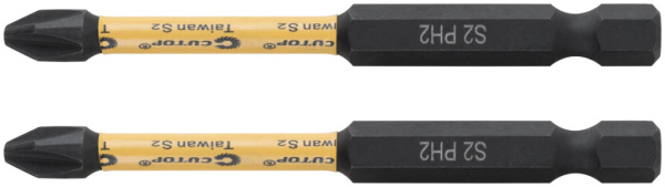 PH 2х75 мм Набор торсионных бит (2 шт.) Cutop Profi PLUS 84-928