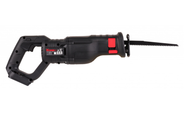 Пила сабельная аккумуляторная бесщеточная KRESS KU501.9, 20В, без АКБ и ЗУ