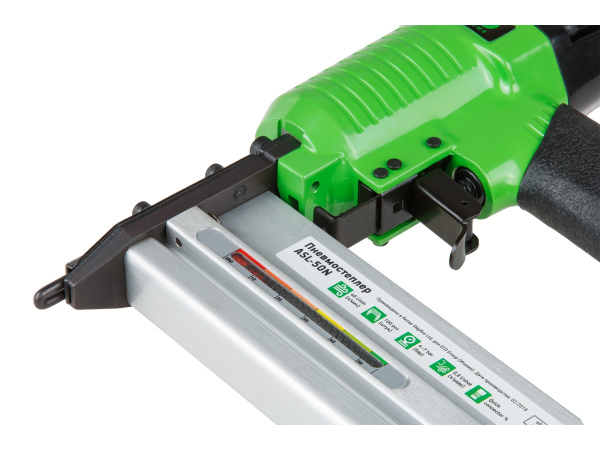 Пневмостеплер ECO ASL-50N (гвозди/скобы 18GA, 4-7 бар, 0.8 л/удар, гвоздь 50 мм макс, скоба 40 мм макс, магазин 100 шт)