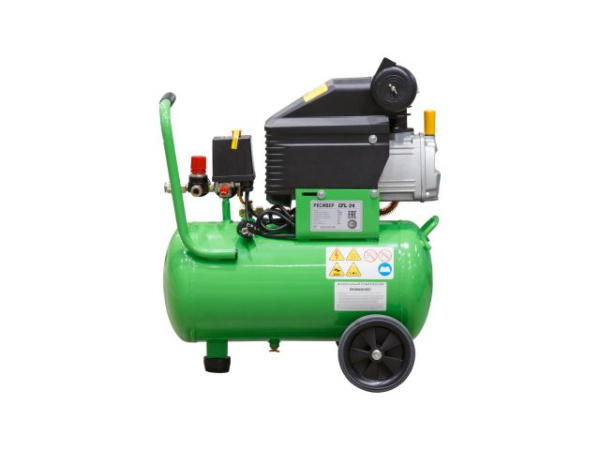 Компрессор ECO AE-251-3 (235 л/мин, 8 атм, коаксиальный, масляный, ресив. 24 л, 220 В, 1.50 кВт)