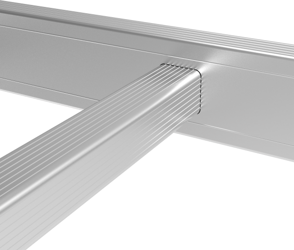 Лестница-трансформер профессиональная 4x4 развальцованных ступеней ширина 800 мм NV3326 Новая высота 3326404