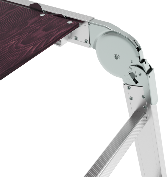 Лестница-трансформер профессиональная 4x3 ступеней 80 мм с помостом ширина 650 мм NV3335 Новая высота 3335403