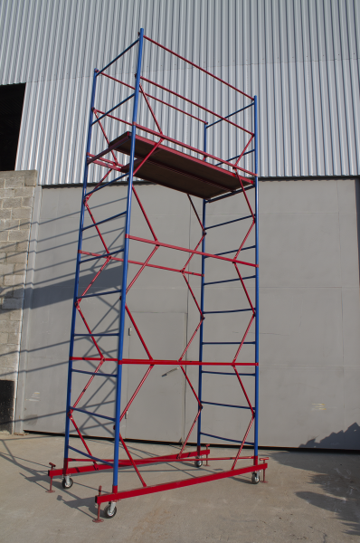 Вышка-тура ВСП стальная 1+3 высота до помоста 3,8 м площадка 1,2x2 м