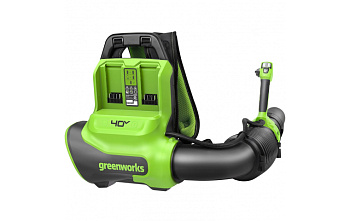 Воздуходув аккумуляторный ранцевый GD40BPG2 40В Greenworks