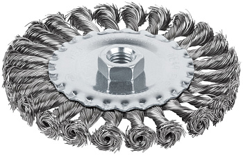 125 мм Щетка для УШМ "Плоская» жесткая" Cutop Profi 82-909    