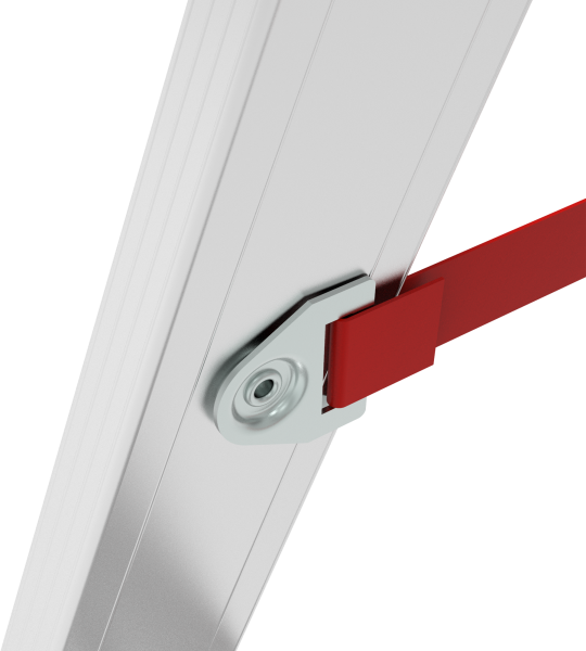 Стремянка индустриальная алюминиевая 3 развальцованные ступени органайзер NV5115 Новая высота 5115103