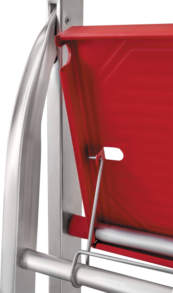 Стремянка профессиональная алюминиевая 10 ступеней 130 мм органайзер NV3118 Новая высота 3118110