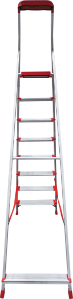 Стремянка профессиональная алюминиевая 8 ступеней 130 мм органайзер NV3118 Новая высота 3118108