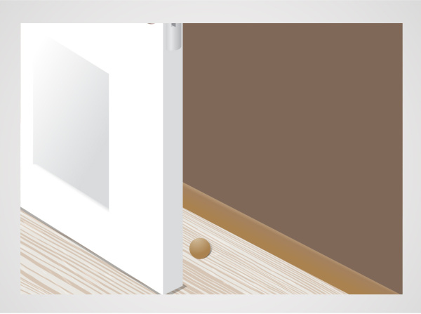 Комплект дверного ограничителя сосна