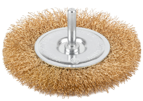 100 мм Щетка для дрели «Плоская» латунь Cutop Profi 82-917