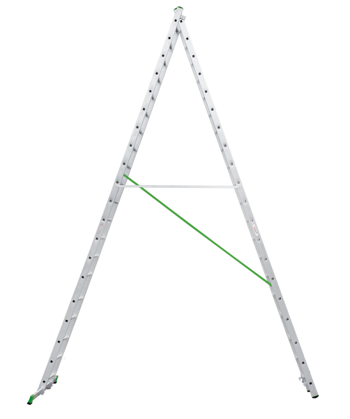 Лестница алюминиевая двухсекционная 2x20 ступеней NV2220 Новая высота 2220220