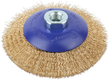 115 мм Щетка для УШМ «Тарелка» латунь Cutop Profi 82-902