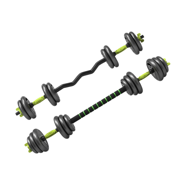 Набор гантелей со штангой и гирями 7 в 1 AMETIST 20 кг