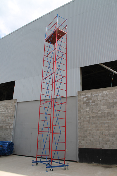 Вышка-тура ВС стальная 1+5 высота до помоста 8,21 м площадка 0,7x1,6 м