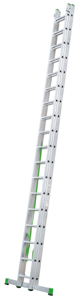 Лестница алюминиевая двухсекционная 2x18 ступеней NV2220 Новая высота 2220218