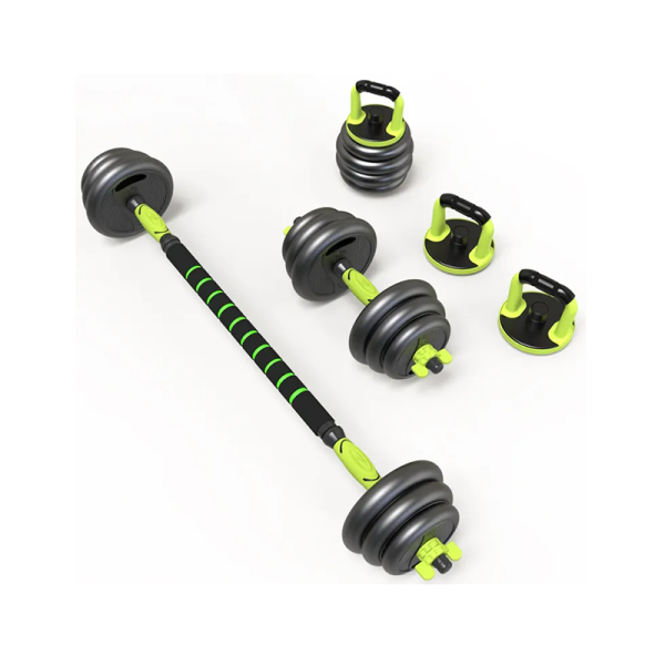 Набор гантелей со штангой и гирями 7 в 1 AMETIST 20 кг