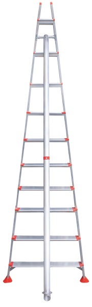 Стремянка алюминиевая садовая 10 ступеней 130 мм NV 3199 Новая высота 3199110