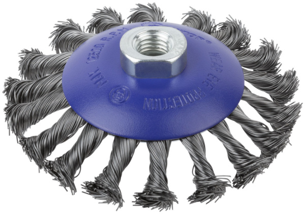 115 мм Щетка для УШМ «Тарелка» жесткая Cutop Profi 82-906