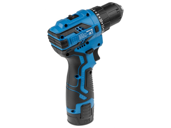 Аккум. дрель-шуруповерт BULL SR 1203 в чем. (12.0 В, 2 акк., 2.0 А/ч Li-Ion, 2 скор., 40 Нм, шурупы до 8 мм)