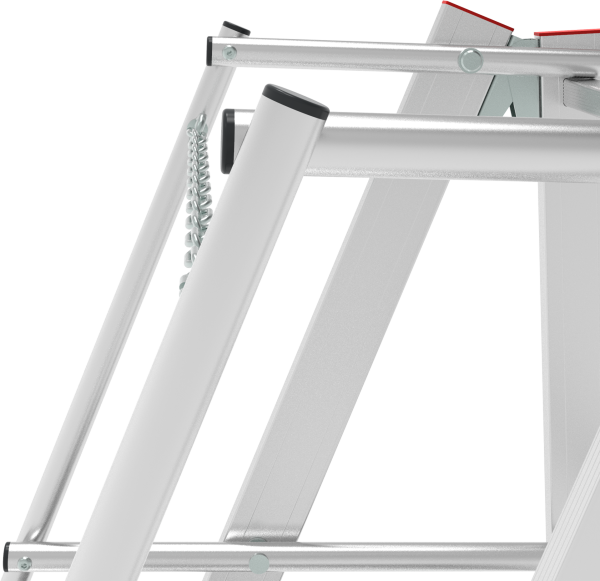 Индустриальная передвижная складная лестница-стремянка с платформой 4 ступени NV5540 Новая высота 5540104