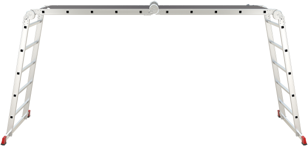 Лестница-трансформер профессиональная 4x5 ступеней с помостом ширина 650 мм NV3332 Новая высота 3332405