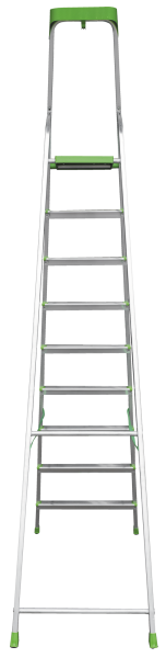 Стремянка алюминиевая 9 ступеней с органайзером NV2115 Новая высота 2115109