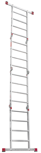 Лестница-трансформер профессиональная 4x4 ступеней 80 мм ширина 500 мм NV3324 Новая высота 3324404