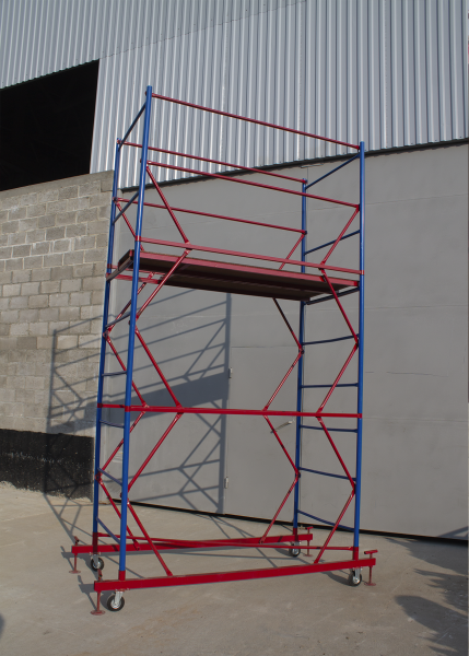 Вышка-тура ВСП стальная 1+2 высота до помоста 2,6 м площадка 1,2x2 м