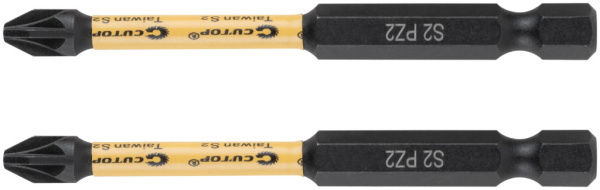 PZ 2х75 мм Набор бит торсионных (2шт.) Cutop Profi Plus 84-929