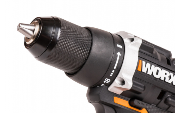 Аккумуляторный шуруповерт бесщеточный WORX WX102, 20В, 60Нм, 2Ач х 2, кейс