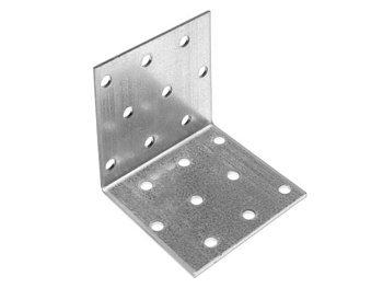 60х60х60 мм Уголок крепежный равносторонний KUR белый цинк (20 шт.)