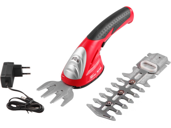 Аккум. ножницы садовые WORTEX SG 7215 в кор. + насадка-кусторез (7.2 В, 1 акк., 