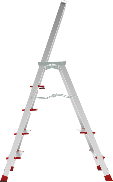 Стремянка профессиональная алюминиевая 5 ступеней площадка 350х260 мм NV3137 Новая высота 3137105