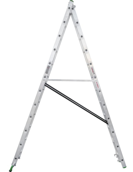 Лестница алюминиевая двухсекционная 2x12 ступеней NV2220 Новая высота 2220212