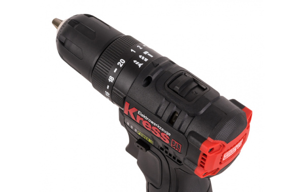 Дрель-шуруповерт аккумуляторная бесщеточная ударная  Kress KUC12 12В 40Нм 2Ач х 2 ЗУ 1.5А кейс