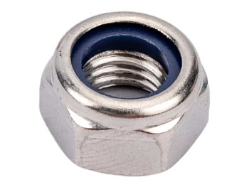 М6 Гайка со стопорным кольцом нерж. сталь DIN985 (500 шт. в уп.)