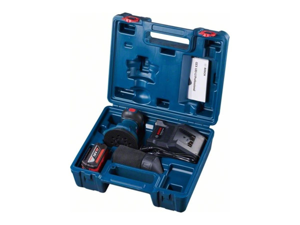 Эксцентриковая шлифмашина BOSCH GEX 185-LI PROFESSIONAL в чем. 