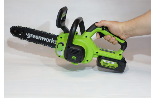 Пила цепная аккумуляторная Greenworks G24CS25 24В