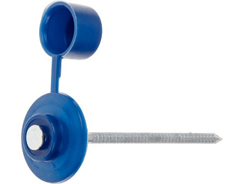 2,8x70 мм Гвоздь кровельный с пласт. шляпкой синий для ондулина (100 шт.)