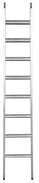 Лестница профессиональная алюминиевая односекционная 8 развальцованных ступеней NV3214 Новая высота 3214108