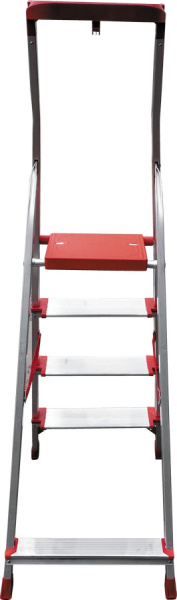 Стремянка профессиональная алюминиевая 4 ступени 130 мм органайзер NV3118 Новая высота 3118104